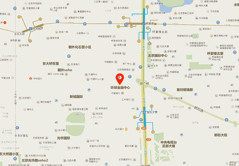 环球金融中心位置地图
